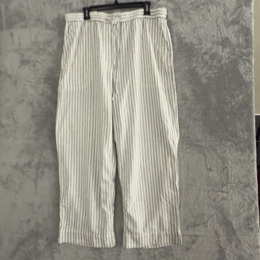 BANANA REPUBLIC FACTORY Straight Linen-Blend Pants Women's Size XL NWT $90